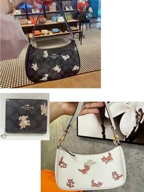 NOT FOR SALE!!!!  Coach Printed Shoulder Bag in Black & White